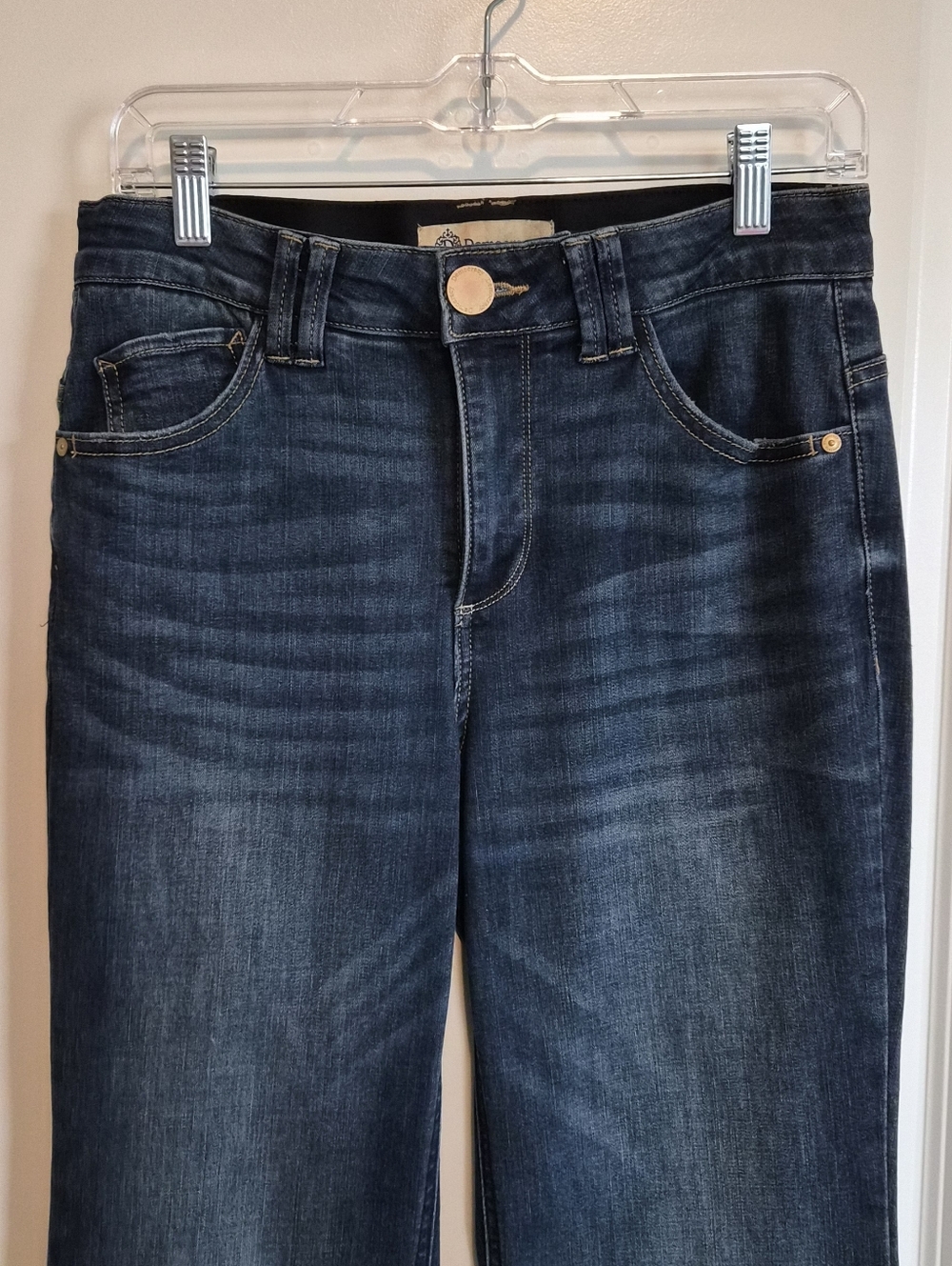 NWOT Democracy Dark Blue Flare Jeans Women's Size 4 - Picture 2 of 8